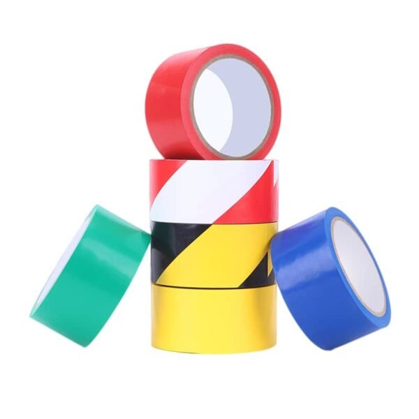 12(1) High Visibility Bright Colored PVC Warning Tape Strong Adhesion Safety Marking Barrier Wear Resistant Anti Aging Floor Hazard Wrap