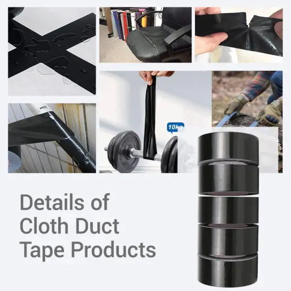 20260128 拷贝 Heavy Duty Waterproof Cloth Duct Tape High Tack No Residue Wear-Resistant Anti-Slip for Carpet Renovation Floor Film Seam Fix