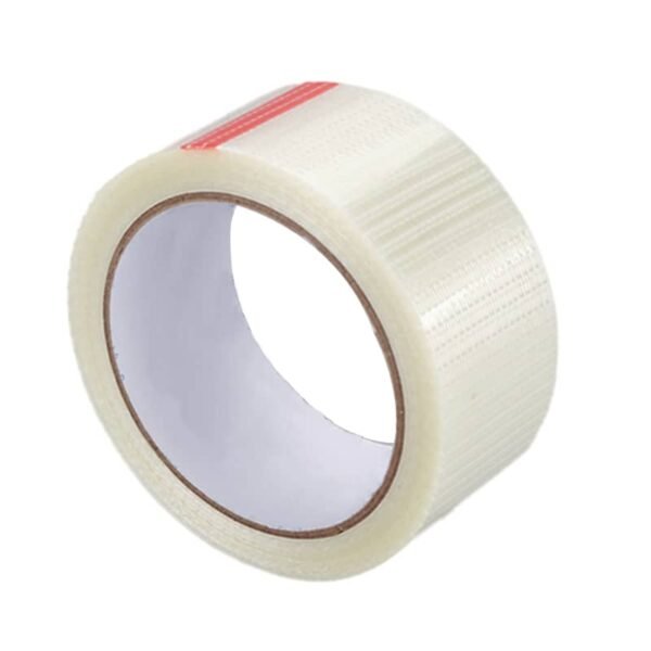 5(1) Reinforced Striped Fiberglass Filament Tape High Strength Strong Adhesive No Residue Heavy Duty Packaging Small Appliance Fixing