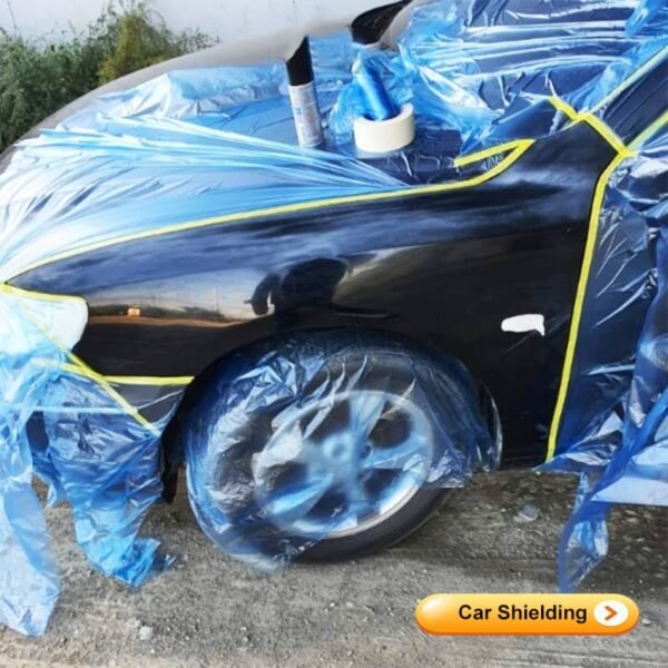Blue Masking Film Pretaped Car Painting Automotive House Furniture Protection Waterproof Wear Resistant Plastic Sheeting Paint