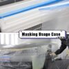 17(1) Transparent Plastic Film PE Roll Auto Paint Masking Overspray Protection Waterproof Heat Resistant Electrostatic Automotive Painting