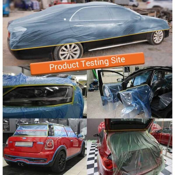Blue Masking Film Pretaped Car Painting Automotive House Furniture Protection Waterproof Wear Resistant Plastic Sheeting Paint