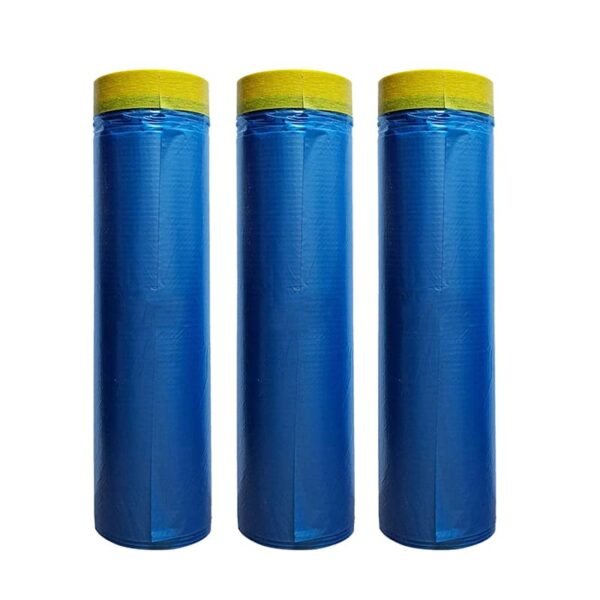 Blue Masking Film Pretaped Car Painting Automotive House Furniture Protection Waterproof Wear Resistant Plastic Sheeting Paint